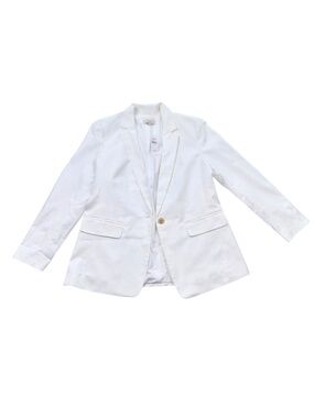 LOFT White One Button Blazer | NWT | Size 12